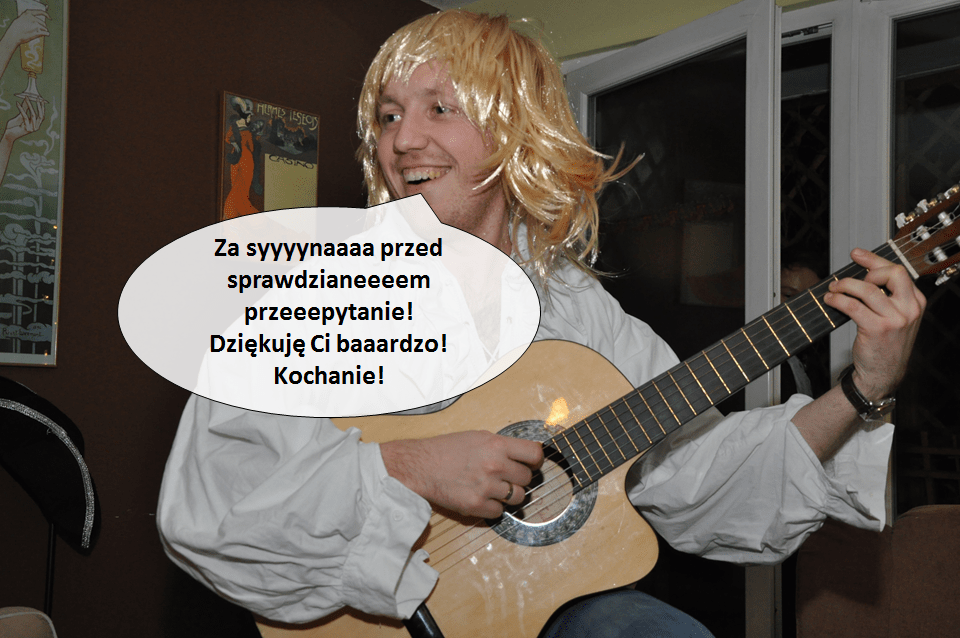 Dziękuję CI&nbsp;baaardzo KOCHANIE!